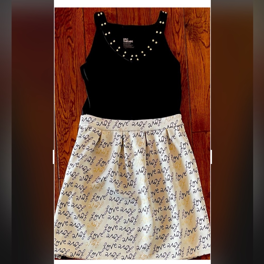 Girls STUDDED SHORT Dressy Dress 14-16 XL
